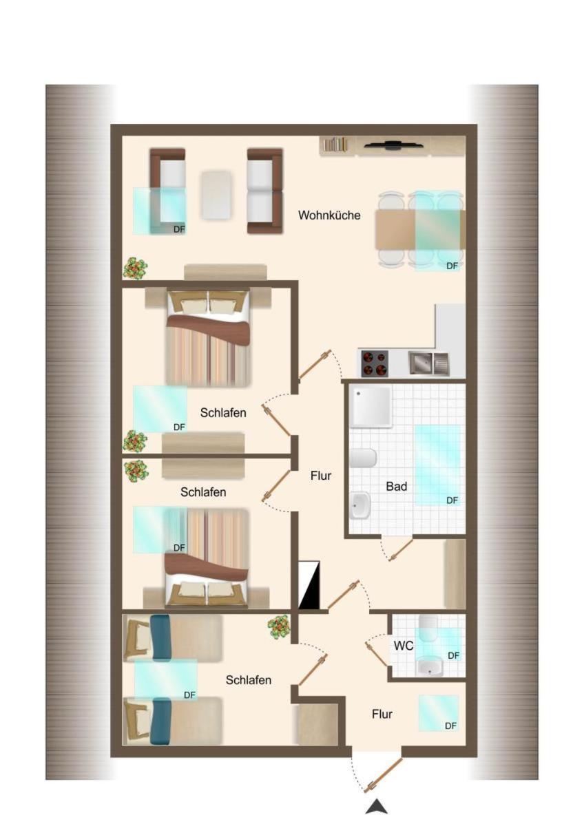 Friesenhof Janssen - Urlaub Auf Dem Bauernhof Apartment Neuharlingersiel Bagian luar foto